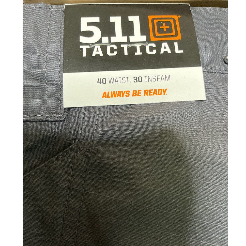 5.11 Tactical Taclite Pro Pant Mens 40x30 Grey Ripstop Cargo Work Pants - Picture 5 of 11